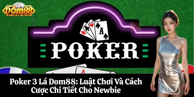 Poker 3 Lá Dom88 Luật Chơi Và Cách Cược Chi Tiết Cho Newbie